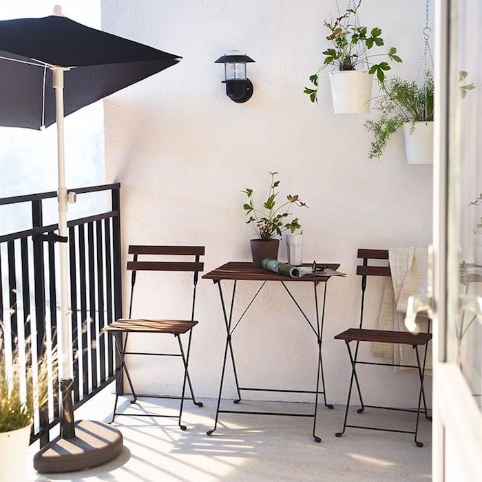 amenajare balcon idei mobilier pentru balcon masa cu doua scaune