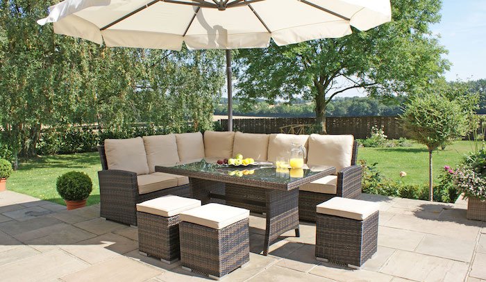 mobilier ieftin pentru gradina set mobilier rattan amenajare gradina idei