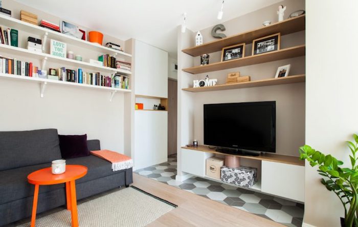Amenajare apartament 36 mp functional cu 2 camere