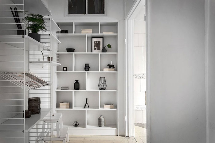 amenajare camara apartament dulapuri Amenajare apartament mic de 46 m2 in accente gri