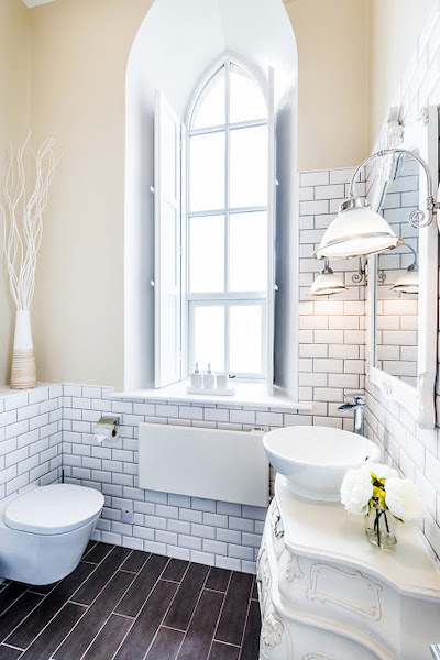 idee amenajare baie in stil elegant clasic