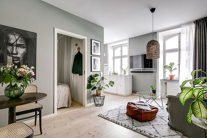 Amenajare apartament de 34 mp in stil scandinav