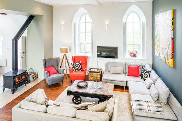 idee amenajare living retro open space