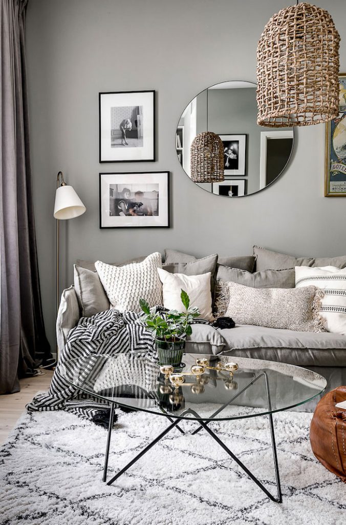 living modern cu decoratiuni