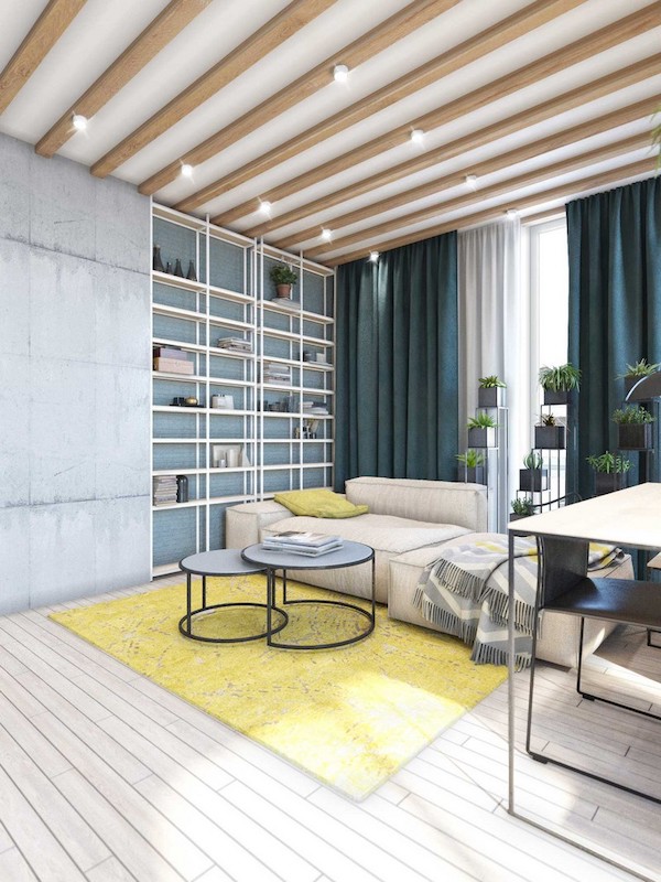 idee amenajare apartament modern living industrial