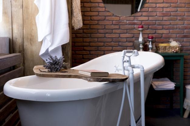 cada baie freestanding alba