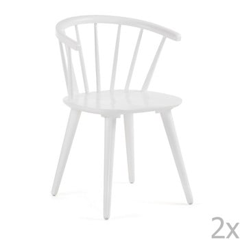 Set 2 scaune La Forma Krise, alb