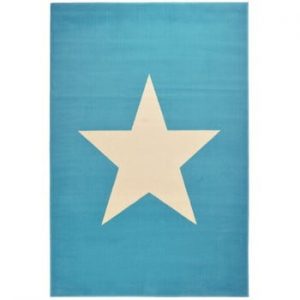 Covor Hanse Home Star, 140 x 200 cm, albastru deschis-alb