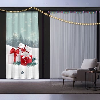 Draperie Crăciun Christmas Gift with Ribbon, 140 x 260 cm