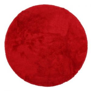Covor de baie Confetti Bathmats Miami, ⌀ 100 cm, roșu
