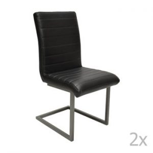 Set 2 scaune RGE Toscana Simple, negru