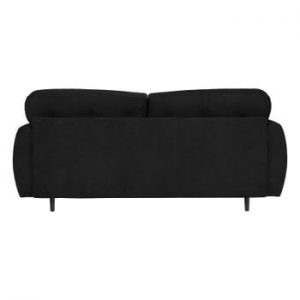 Canapea extensibilă cu 3 locuri și spațiu pentru depozitare Mazzini Sofas Popy, negru