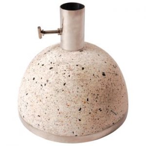 Suport din granit pentru umbrelă de soare Esschert Design, greutate 11,5 kg, bej