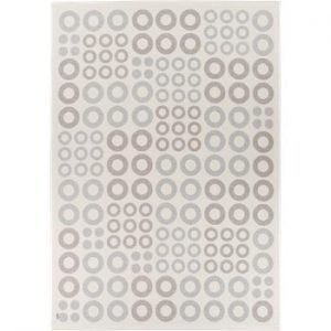 Covor reversibil Narma Kupu White, 100 x 160 cm, alb