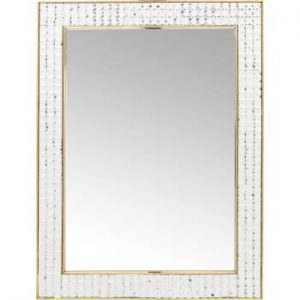 Oglindă de perete Kare Design Crystals Gold, 80 x 60 cm