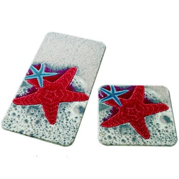 Set 2 covorașe de baie Confetti Bathmats Starfish