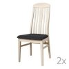 Set 2 scaune tapițate din lemn de stejar Furnhouse Heidi