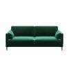 Canapea cu 3 locuri devichy Levie, verde închis