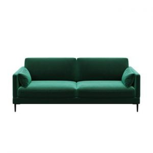 Canapea cu 3 locuri devichy Levie, verde închis