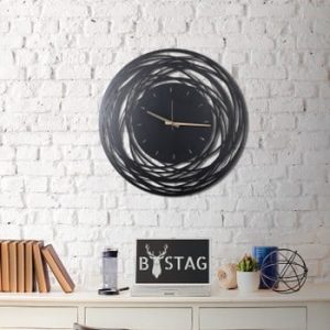 Ceas din metal pentru perete Ball, 70 x 70 cm