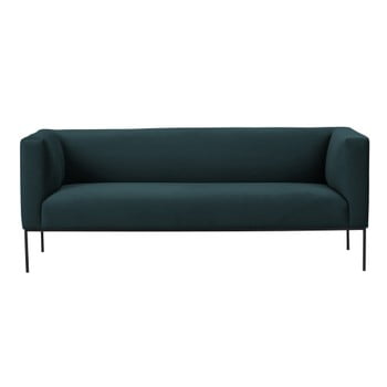 Canapea din catifea cu 3 locuri Windsor & Co Sofas Neptune, verde petrol