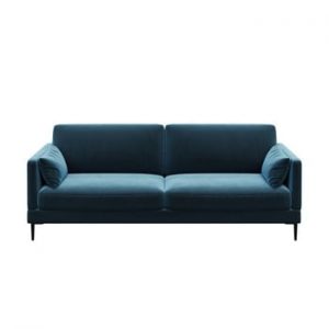 Canapea cu 3 locuri devichy Levie, albastru închis