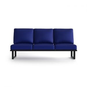Canapea cu 3 locuri pentru exterior Marie Claire Home Angie, royal albastru