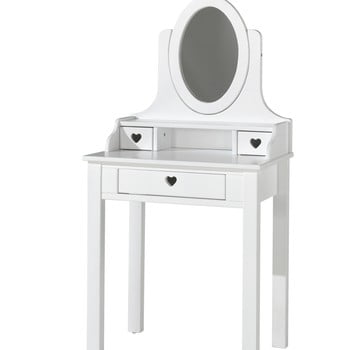 Masă de toaletă Vipack Amori, înălțime 136 cm, alb