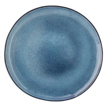 Farfurie plata din ceramica Bloomingville Sandrine, albastru
