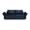 Canapea extensibila cu invelis de catifea cu 3 locuri Windsor & Co Sofas Pyxis, albastru