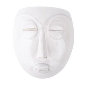 Ghiveci de perete PT LIVING Mask, 16,5 x 17,5 cm, alb