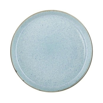 Farfurie din gresie ceramica Bitz Mensa, ⌀ 27 cm, albastru deschis