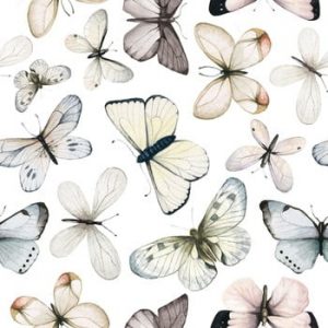Set autocolante de perete Dekornik Butterflies, fluturi