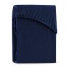 Cearsaf elastic pentru pat dublu AmeliaHome Ruby Navy Blue, 180-200 x 200 cm, albastru inchis