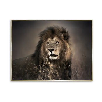 Tablou imprimat pe panza Styler Golden Lion, 115 x 87 cm