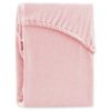 Cearsaf elastic pentru pat dublu AmeliaHome Ruby Peach, 180-200 x 200 cm, roz deschis