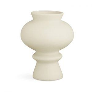 Vaza din ceramica Kähler Design Kontur, inaltime 23 cm, crem