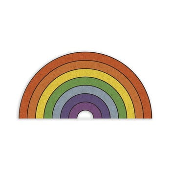 Avizier in forma de curcubeu Really Nice Things Rainbow, 70 x 50 cm