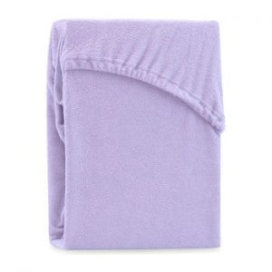 Cearsaf elastic pentru pat dublu AmeliaHome Ruby Lilac, 180-200 x 200 cm, violet