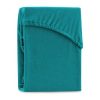 Cearsaf elastic pentru pat dublu AmeliaHome Ruby Turquoise, 180-200 x 200 cm, turcoaz
