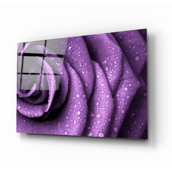 Tablou din sticla Insigne Purple Rose