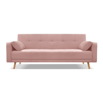 Canapea extensibila cu 3 locuri Cosmopolitan design Stuttgart, roz