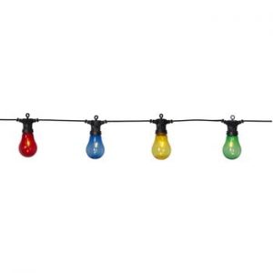 Sirag luminos LED de exterior pentru petreceri cu lumini colorate Best Season Circus, 10 lumini