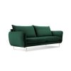 Canapea cu tapiterie din catifea Cosmopolitan Design Florence, verde