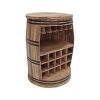 Etajera-suport sticle de vin din lemn de mango Canett Barrel