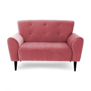 Canapea cu 2 locuri Vivonita Kiara, roz