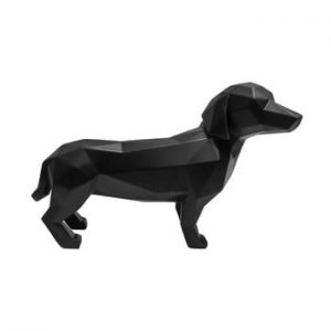Decoratiune PT LIVING Origami Dog, negru