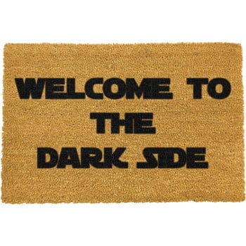 Covoras intrare din fibre de cocos Artsy Doormats Welcome to the Darkside, 40 x 60 cm